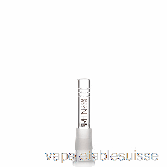Vape Suisse Rhinocéros Blanc 19/14 Tige En Verre 3 Pouces